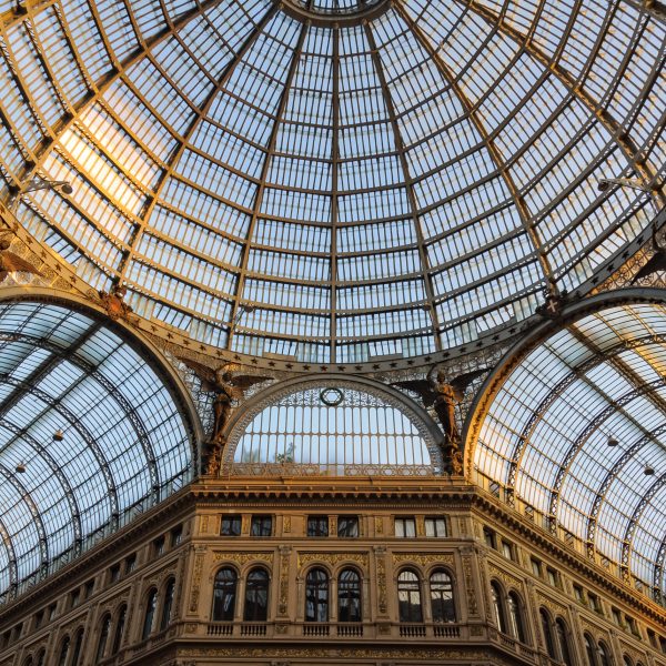 Glass,Roof,And,Arching,Dome,Of,Galleria,Umberto,I,-